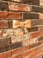 3D Bow Straw Topper- Opal