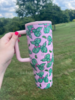 40 oz tumbler- Pickle balloon dog