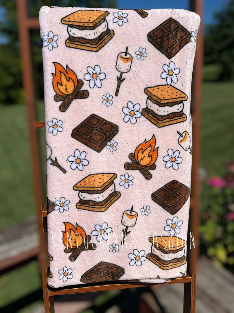 60x80 Fuzzy Blanket - S'mores