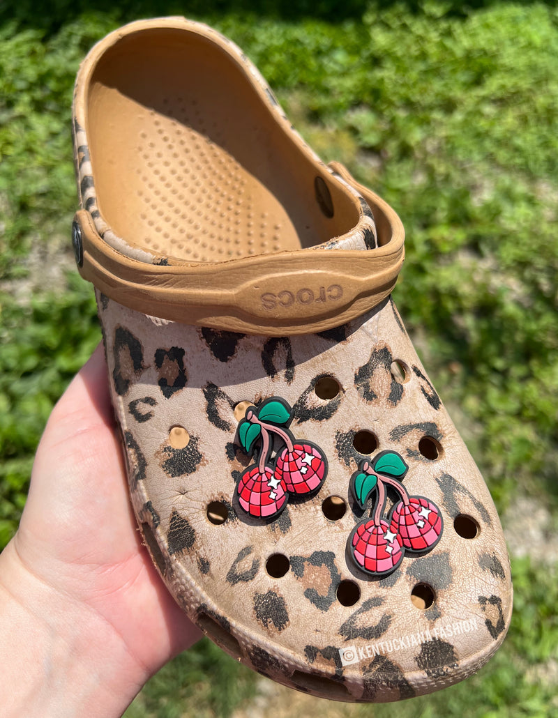 Clog Charm- Disco cherries