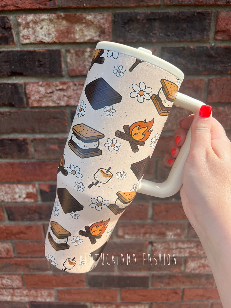 40 oz tumbler- S'mores