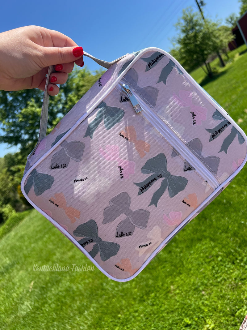 Bible verse bows bible carrying case