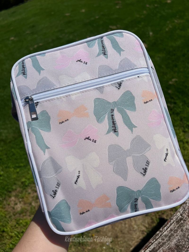 Bible verse bows bible carrying case