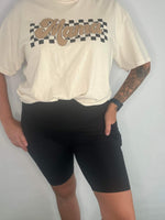 Pocketed Wide Waistband Biker Shorts