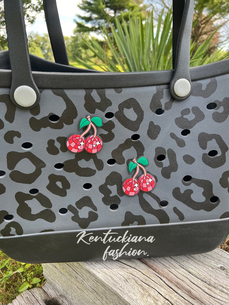 Boggy Bag Charm - Disco cherries