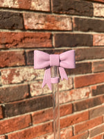 3D Bow Straw Topper- Glitter