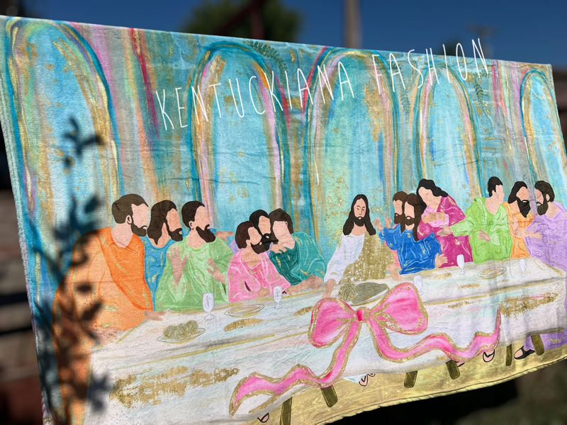 60x80 Fuzzy Blanket - The Last Supper