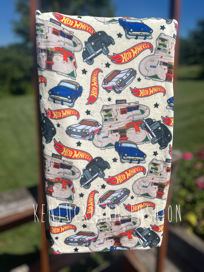 60x80 Fuzzy Blanket - H. Wheels