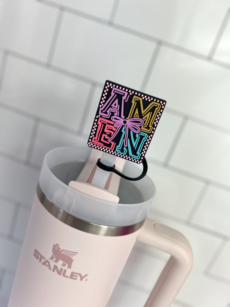 10mm Straw Topper- Amen