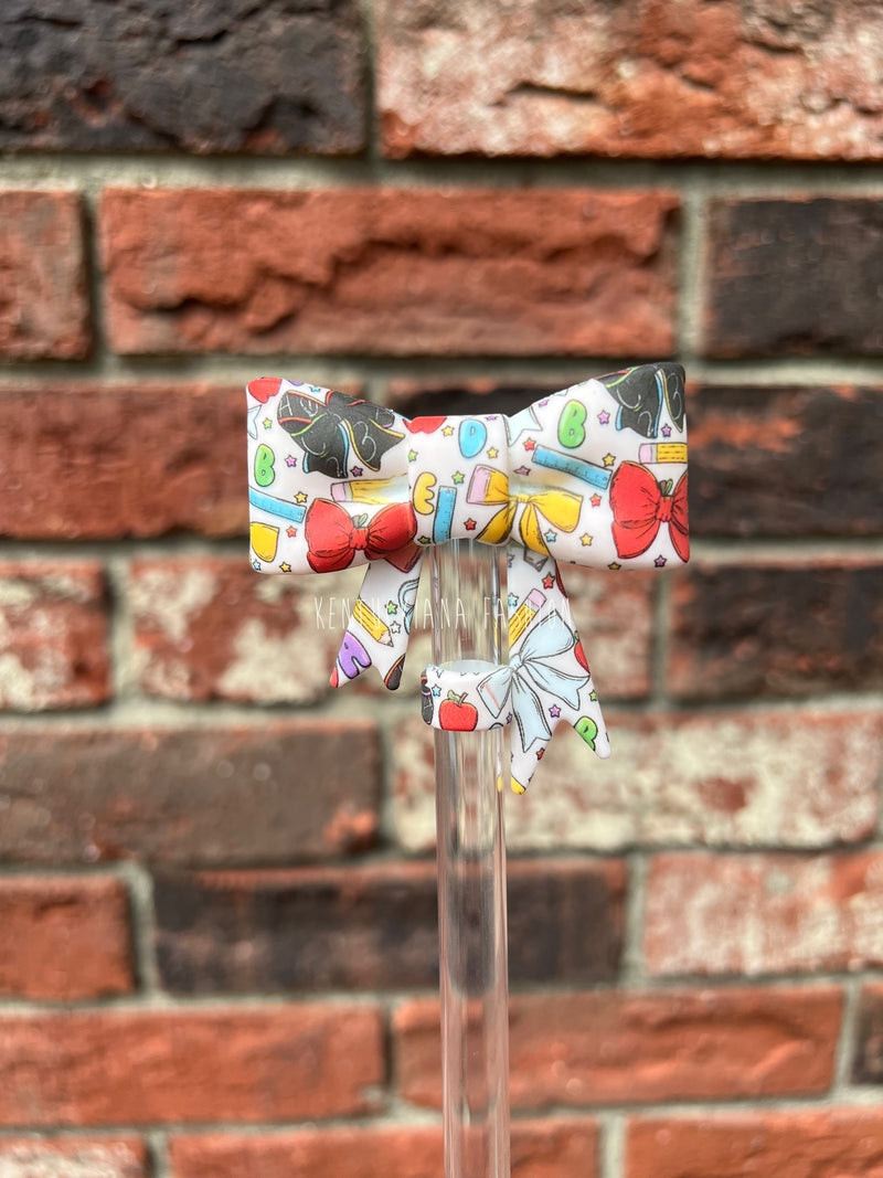3D Bow Straw Topper- Designs