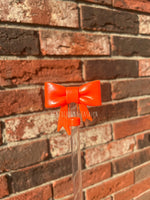 3D Bow Straw Topper- Opal