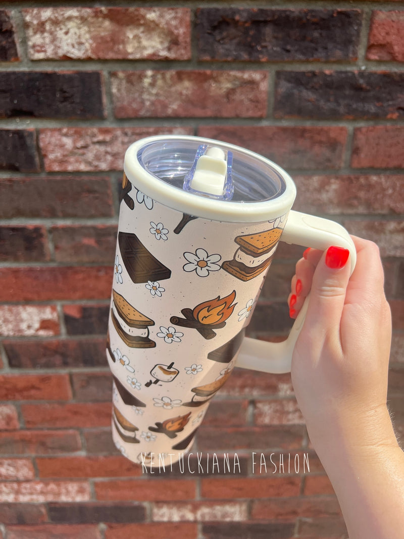 40 oz tumbler- S'mores